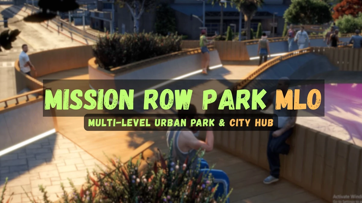 Mission Row Park MLO FiveM | Multi-Level Urban Park